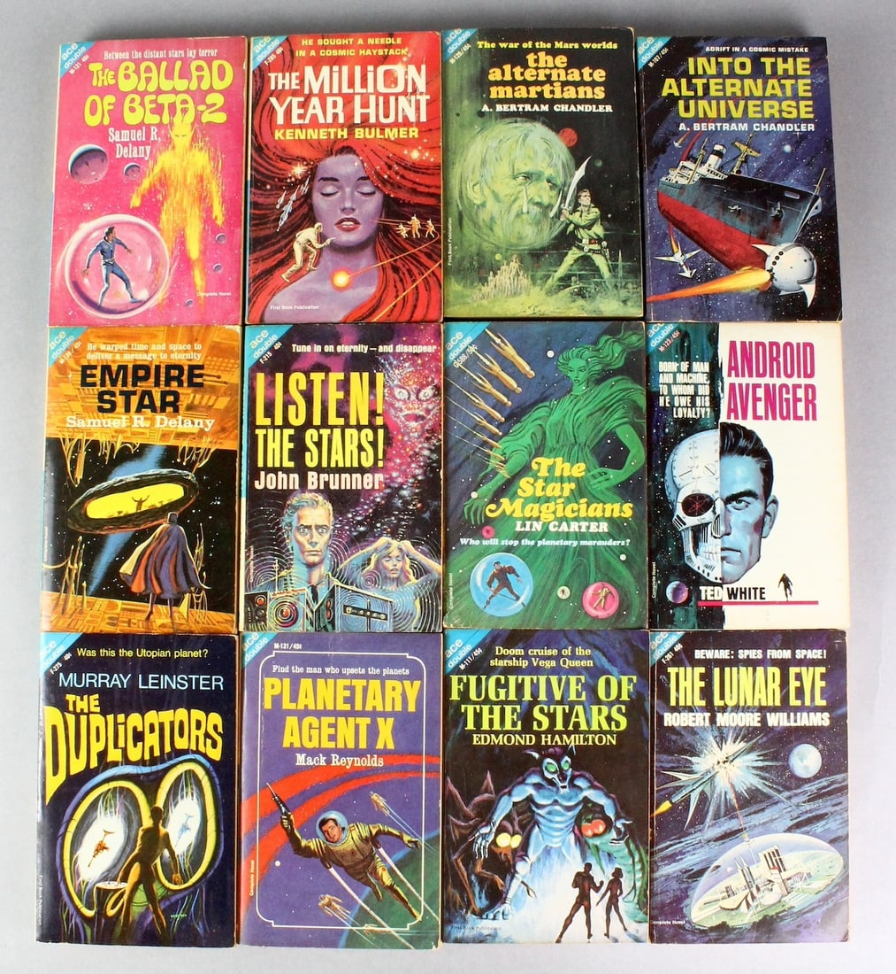Ace Double Novels Science Fiction Collection: 1950s Ace Double Novels Science Fiction Collection. 24 novels in 12 books with great graphic covers.