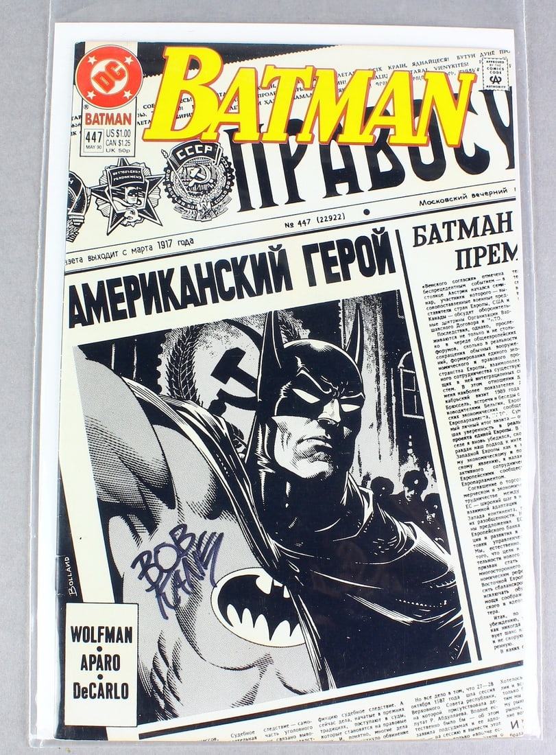 Bob Kane Signed Batman #447 On Board (1 of 1)