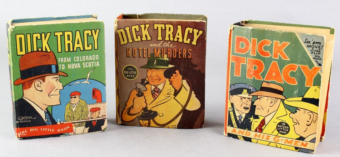 3 Dick Tracy Big Little Books: 3 Dick Tracy Big Little Books. Fine