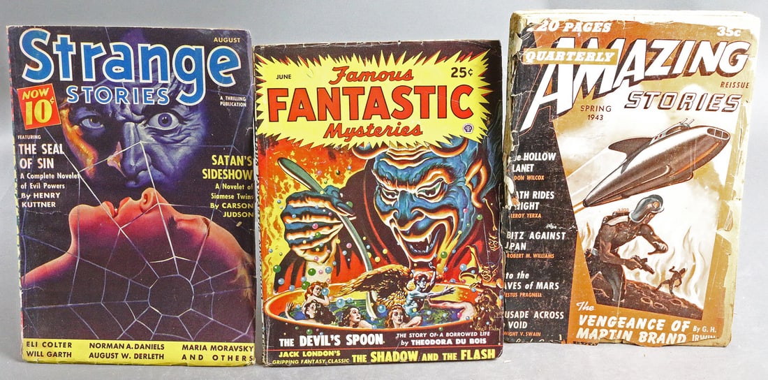 Fantastic Mysteries Strange Stories Sci Fi Pulp Lot (1 of 3)