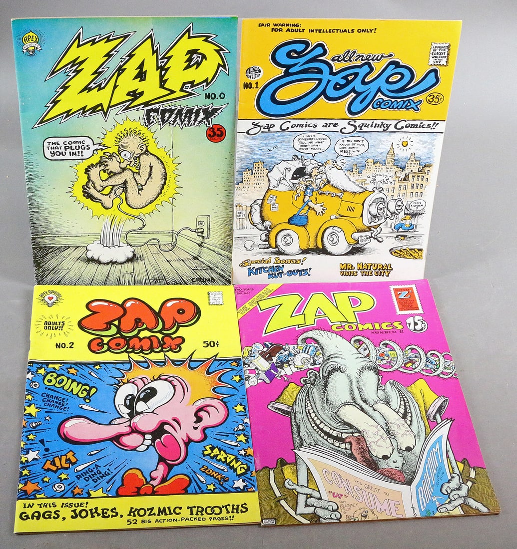Zap Comix Lot #0, 1, 2, 6 (1 of 2)