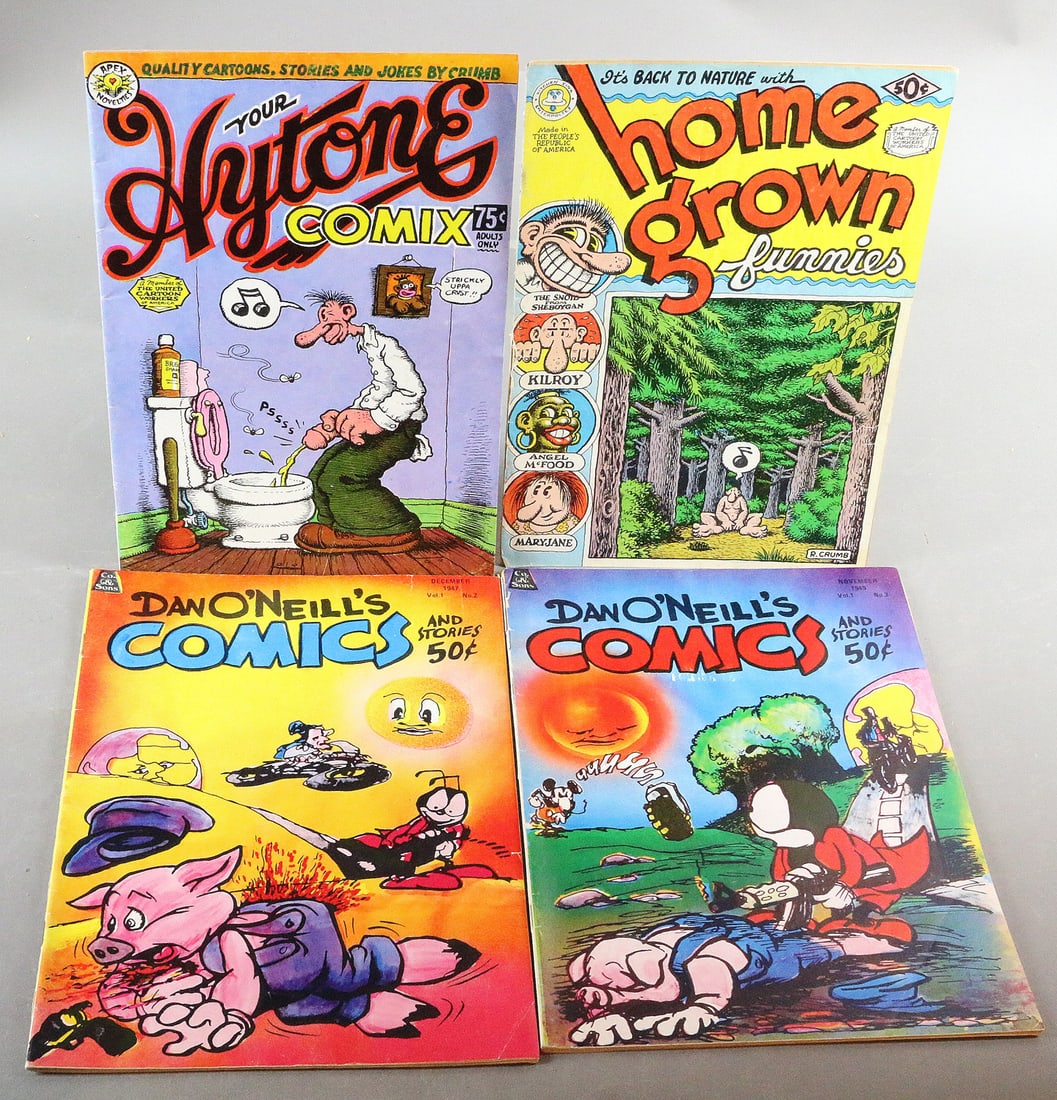 Homegrown Funnies, Hytone, R Crumb & Dan O'Neill's Comics Lot (1 of 2)