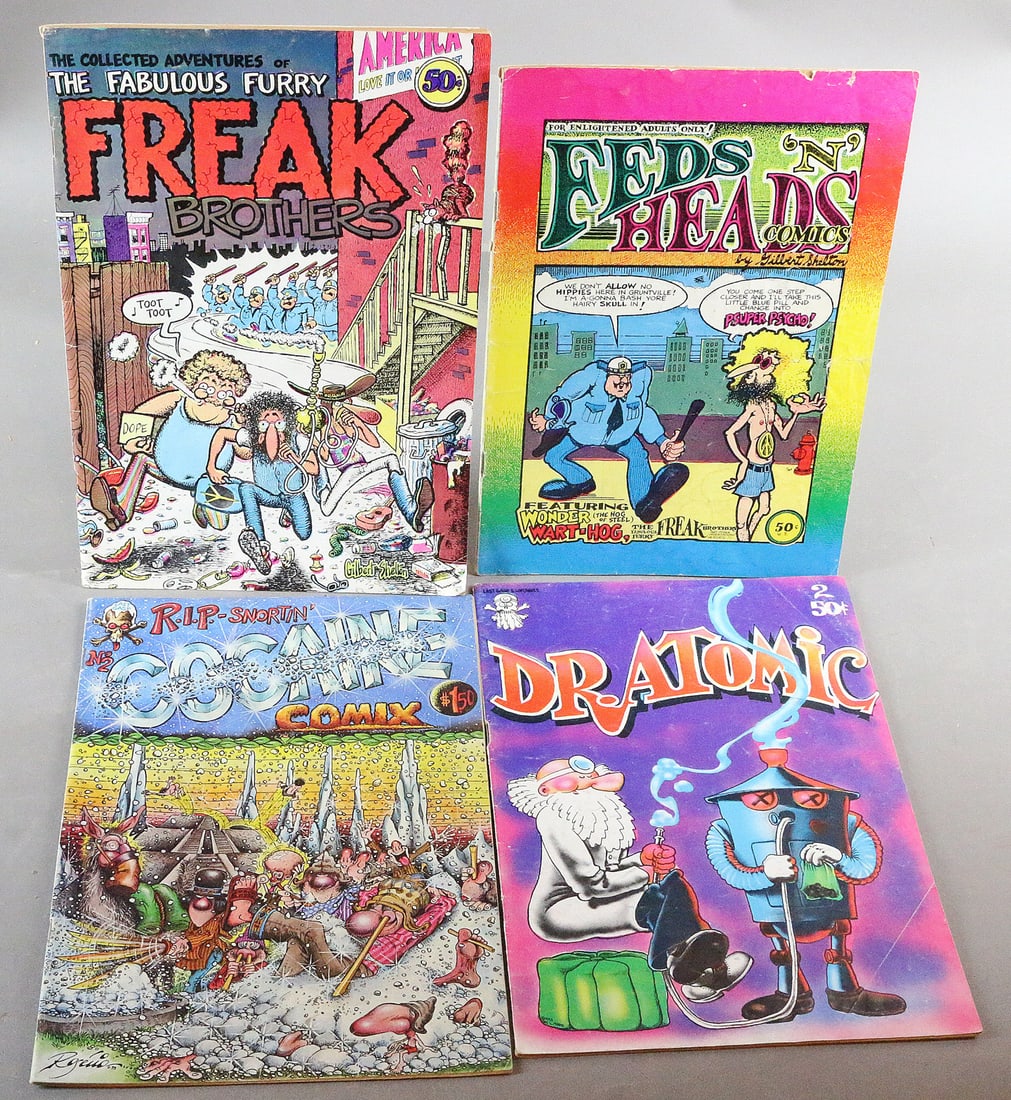 Freak Brothers, Feds Heads, Dr Atomic- Underground Comics Lot (1 of 2)
