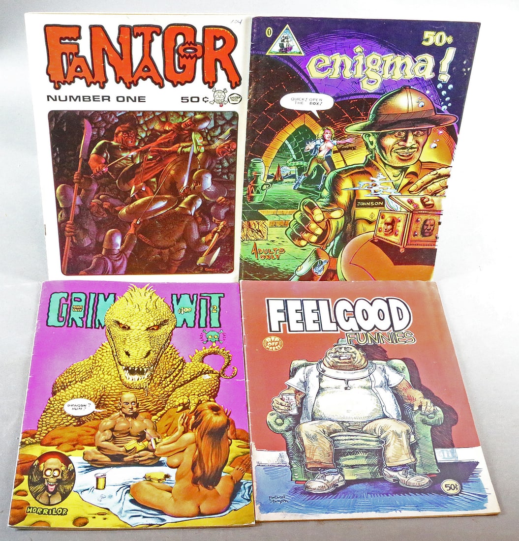 Feel Good Funnies, Enigma, Fantagor Underground Comics Lot (1 of 2)