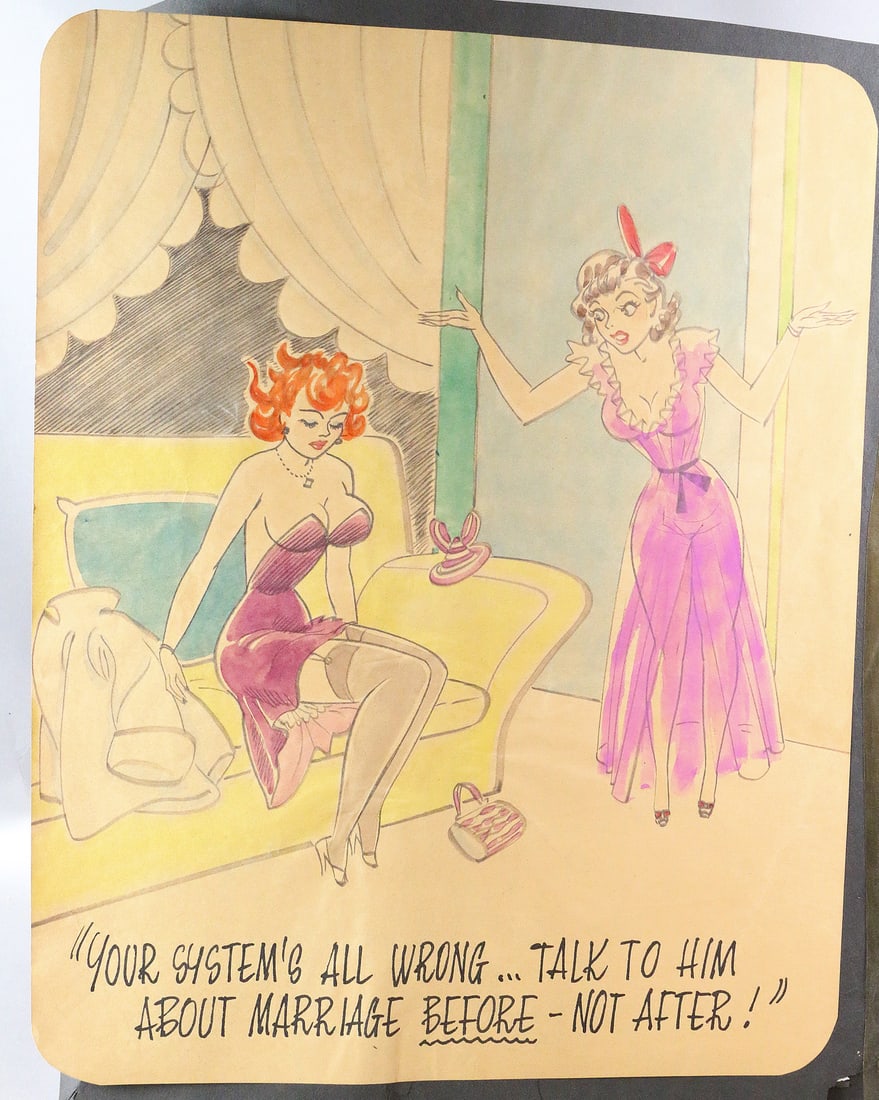 Peter Arno Original Illustration  Marriage (1 of 3)