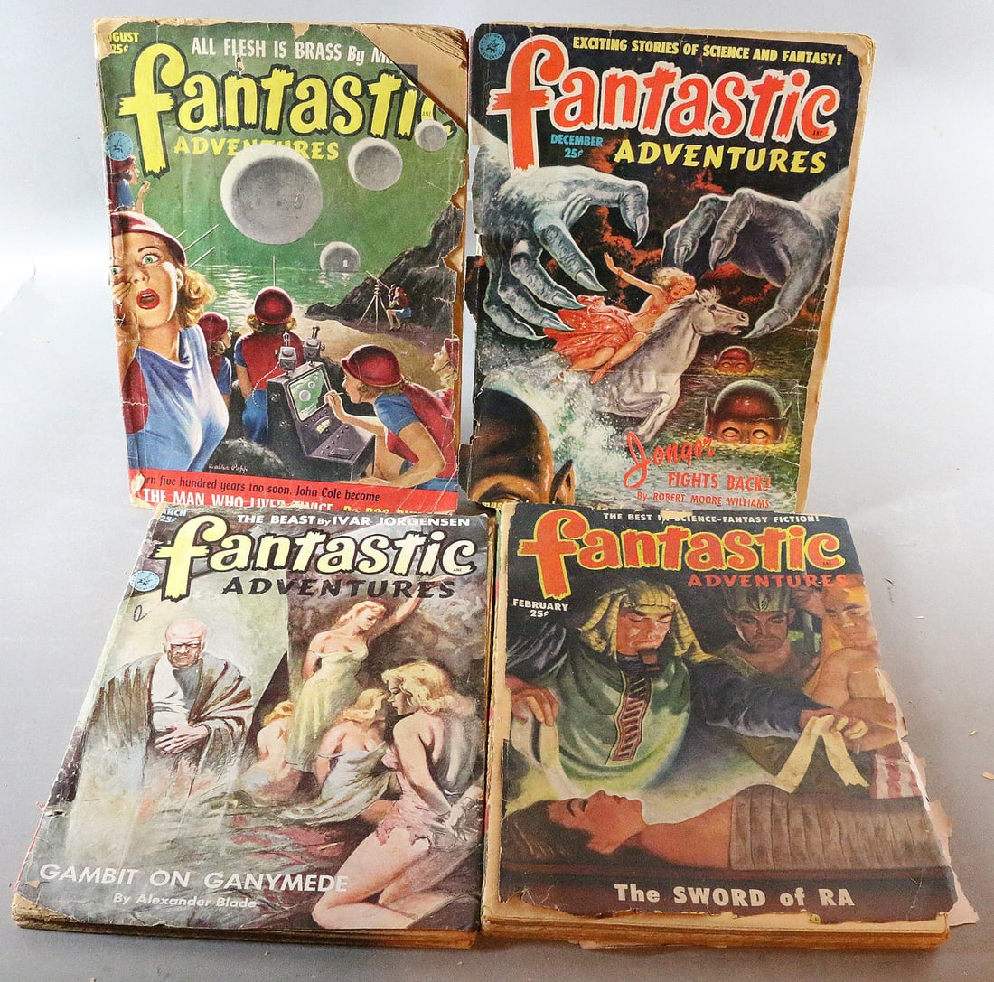Fantastic Adventures Sci Fi Pulp Lot (1 of 3)
