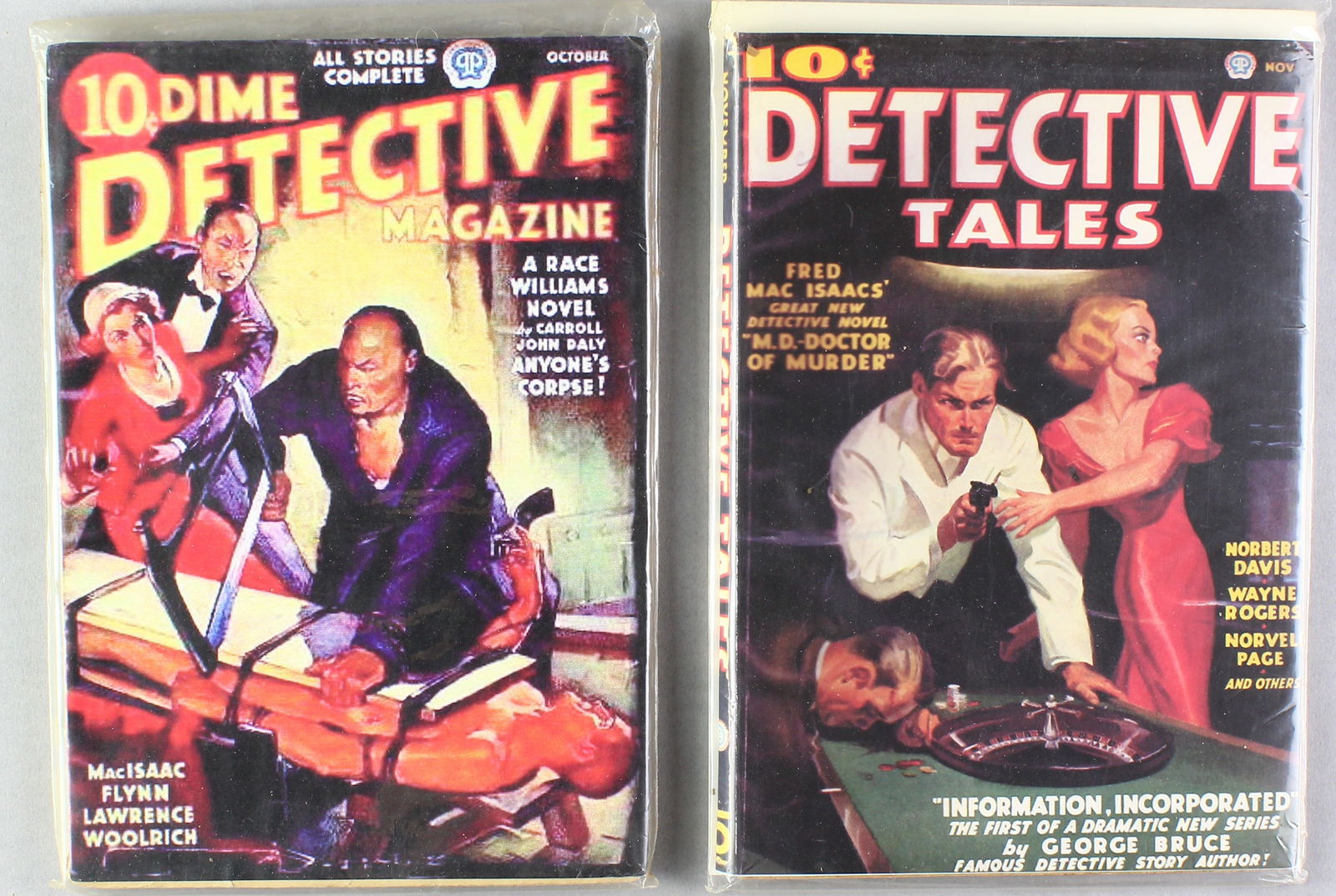 Dime, Private, Star Detective, 10¢ Detective Pulps - 4 Issues (1 of 3)