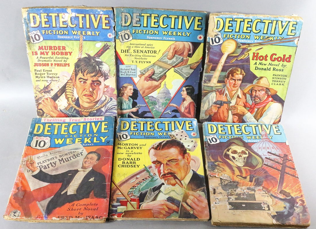 Detective Fiction Weekly Pulp Lot (1 of 3)