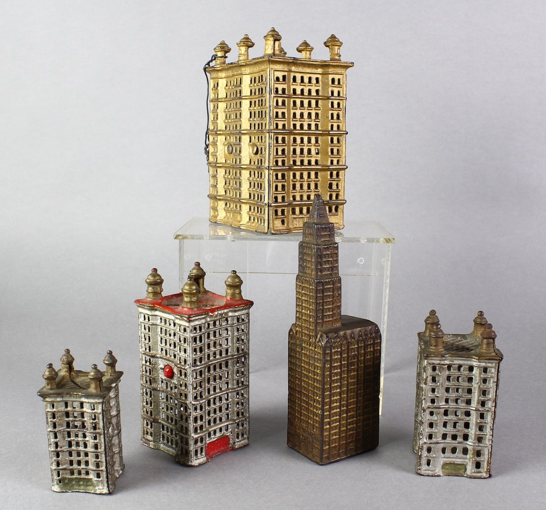 Cast Iron Sky Scraper Banks (1 of 5)