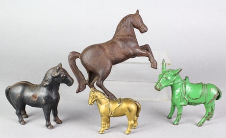 Horse & A.C. Williams Donkey Cast Iron Banks