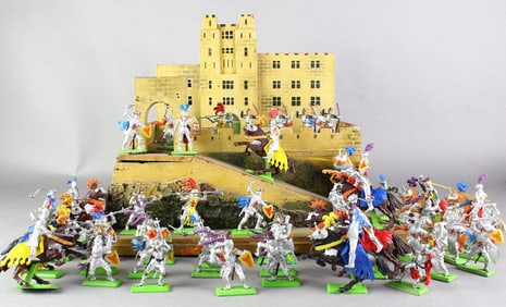 Elastolin German Castle and Britains Knights