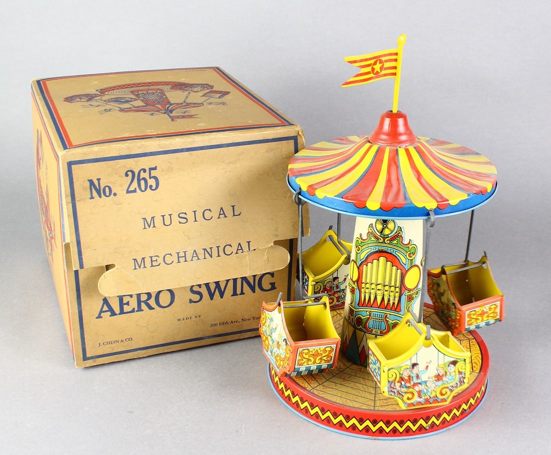 J. Chein Tin Mechanical Aero Swing In Box (1 of 4)