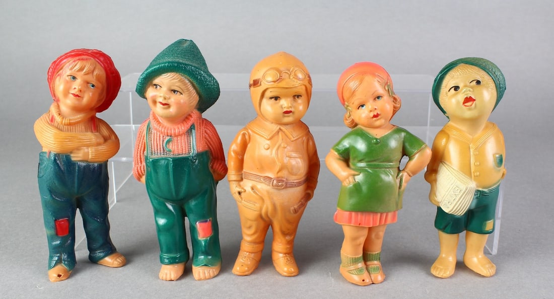 Celluloid Early Figures with Jackie Coogan (1 of 2)