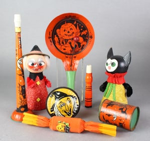 J. Chein, Cohn Tin Halloween Noise Makers & Figures