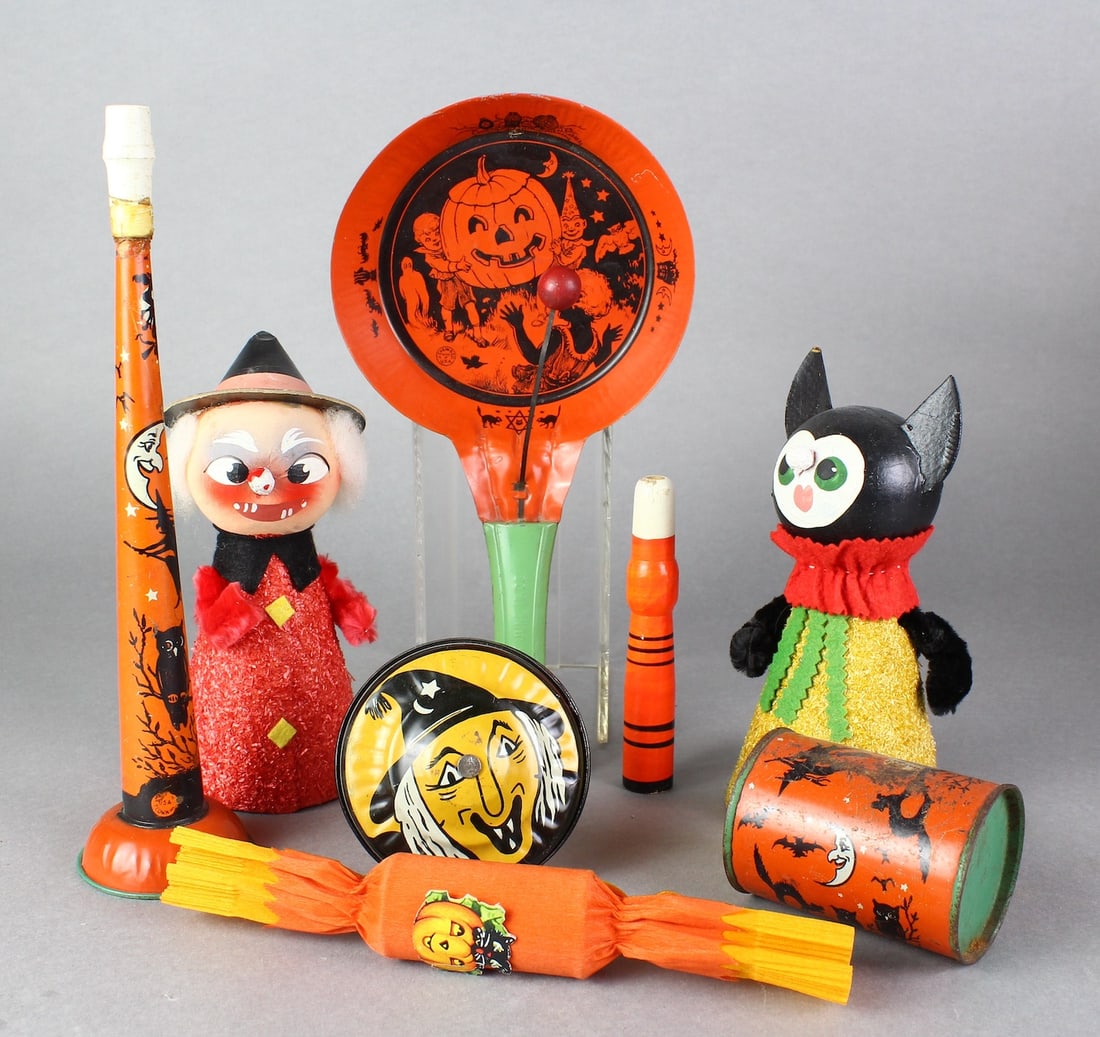J. Chein, Cohn Tin Halloween Noise Makers & Figures (1 of 2)