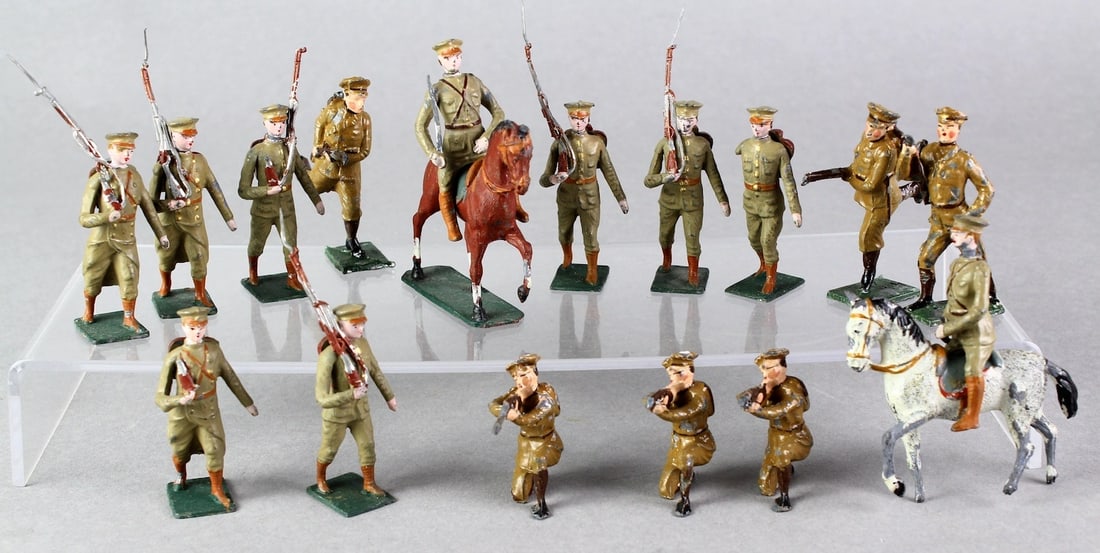 French Britains Soldiers Infantry & Calvary: French Britains Soldiers Infantry & Calvary horse and riders. Hard to find Pre-War Britains.