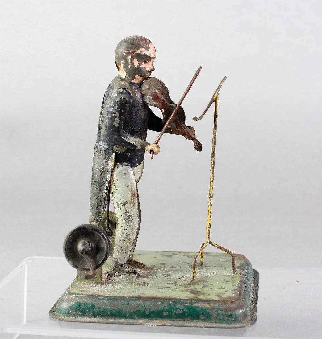 Early German Steam Toy Musician Playing Violin (1 of 3)