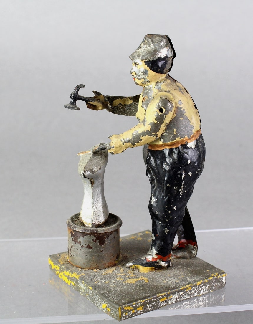Early German Tin Blacksmith Steam Toy (1 of 4)