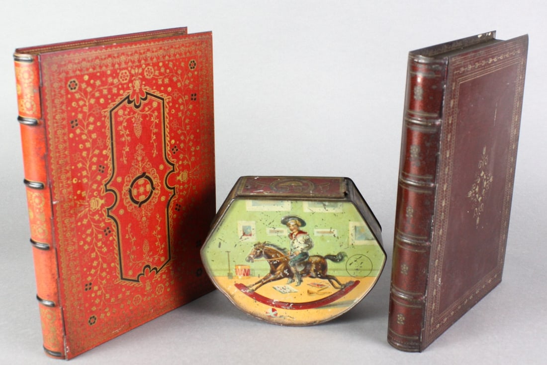 Huntley & Palmers English Biscuit Tins - Books and Toy Tin (1 of 3)