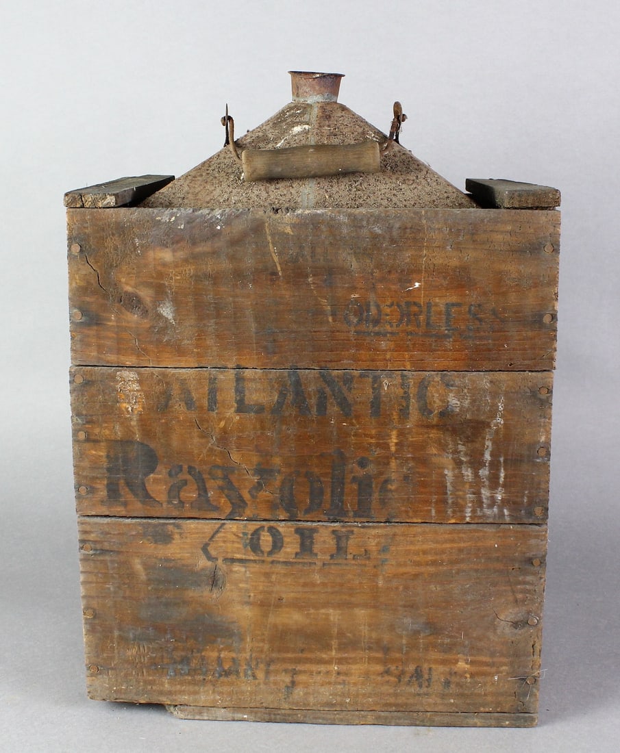 Atlantic Rayolight Oil In Original Wood Crate (1 of 4)