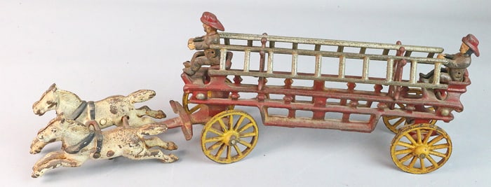 Wilkins Cast Iron Fire Ladder Truck