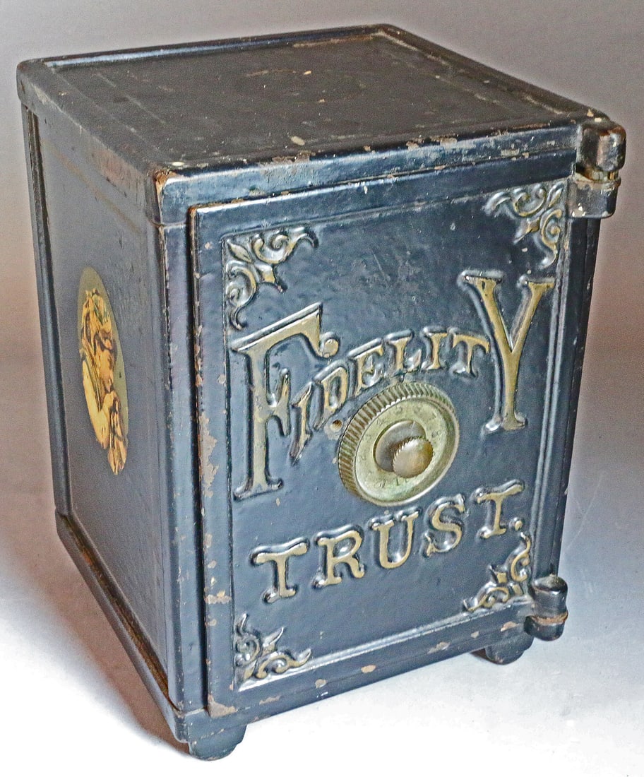 Fidelity Trust Cast Iron Safe Bank (1 of 3)