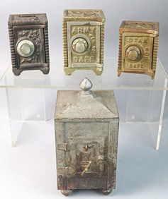 Cast Iron Still Bank Lot