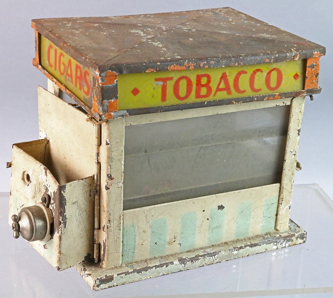 German Cigar Tobacco Shop Tin: German Cigar Tobacco Shop Tin, 1910 6x7 Germany