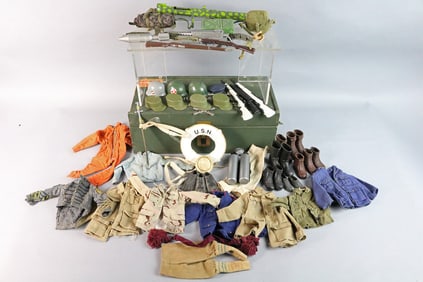 GI Joe Footlocker Filled with Accessories