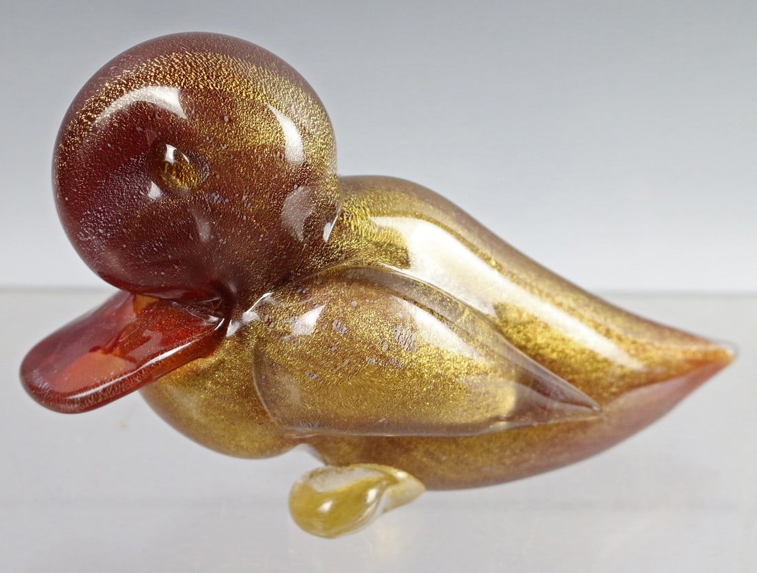 Murano Glass Seguso Venetian Glass Duck (1 of 3)