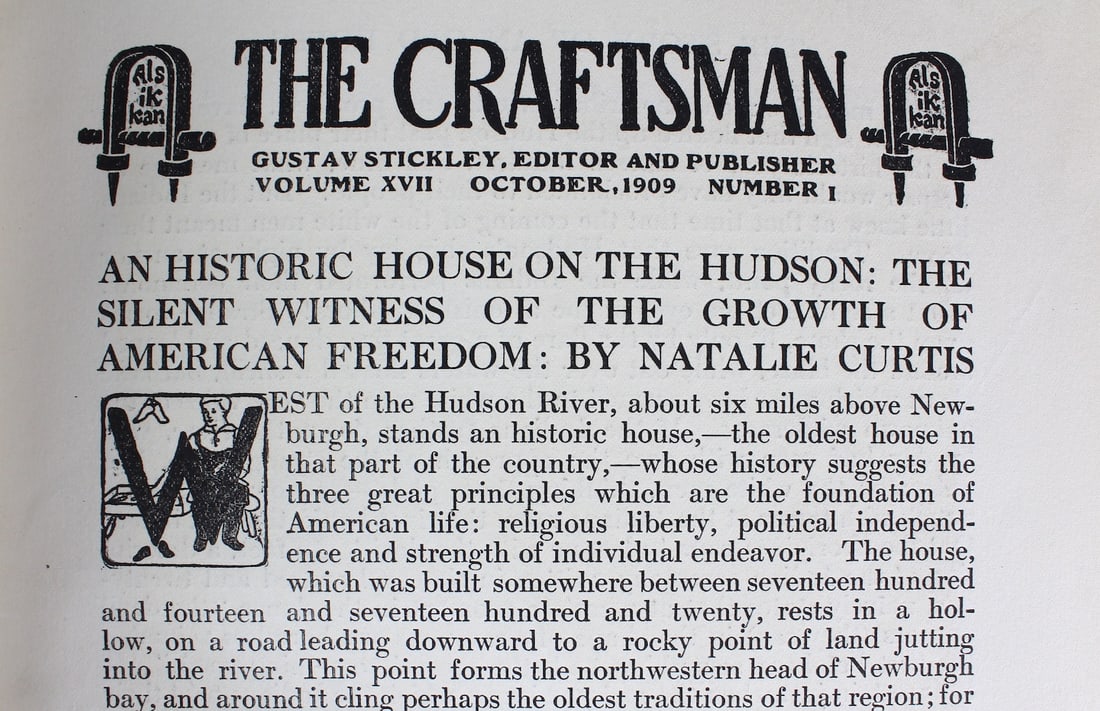 Gustav Stickley The Craftsman 1909-1910 Vol. XVII (1 of 6)