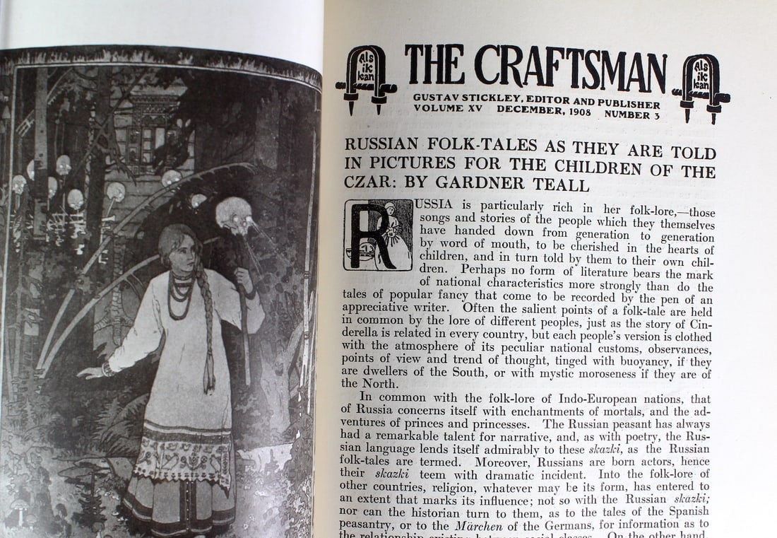Gustav Stickley The Craftsman Magazine 1908-1909 Vol. XV (1 of 8)