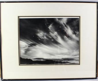 Ansel Adams, Moon and Clouds, Northern California, 1959