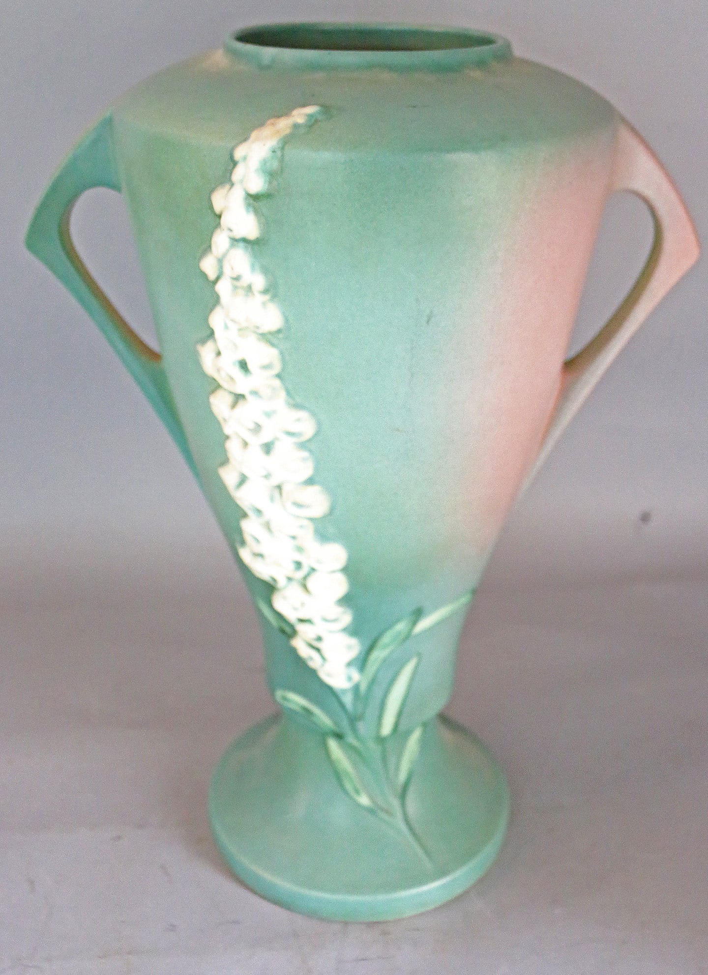 Roseville Foxglove Vase: Roseville Foxglove Vase , large 16 inches, 55-16