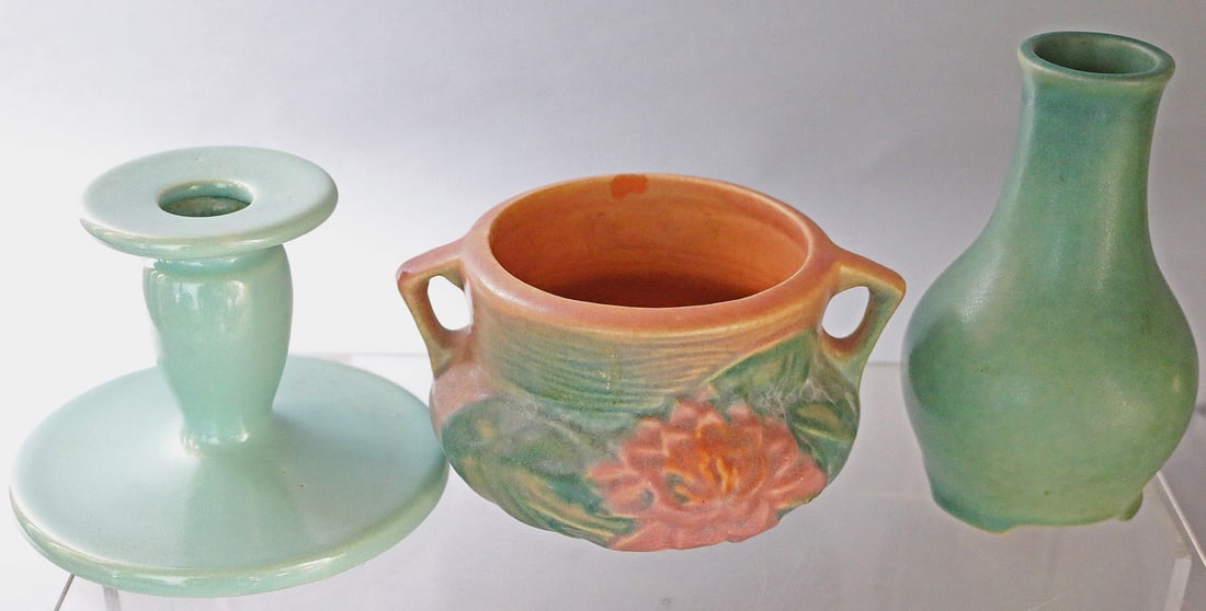 Roseville Pottery Lot with Factory Experimental Vase (1 of 3)