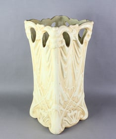Roseville Ivory Tint Art Nouveau Umbrella Stand
