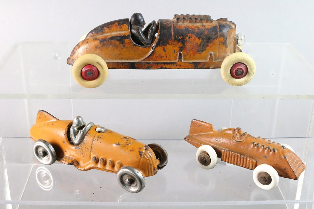 Hubley Cast Iron Racer Lot (1 of 3)