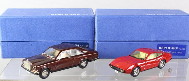 RepliCars Ferrari & Rolls Royce In Box