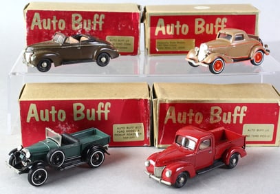 Auto Buff 4 Ford Cars in Box