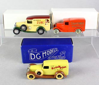 DG Models DGM 1/43 Advertising Trucks in Box