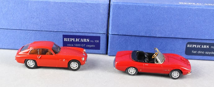 Replicars Fiat Spyder & Osca Zagato in Box