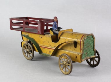 Early Clark Hill-Climber Truck with Driver
