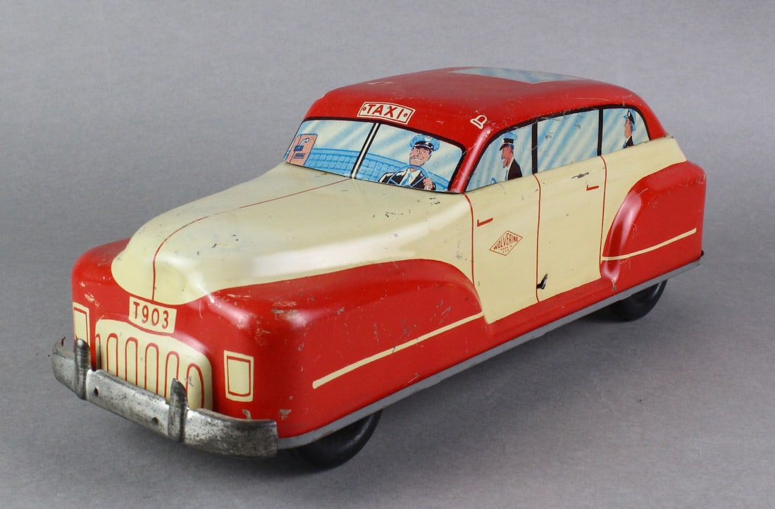 Wolverine Press & Go Tin Taxi Cab (1 of 6)