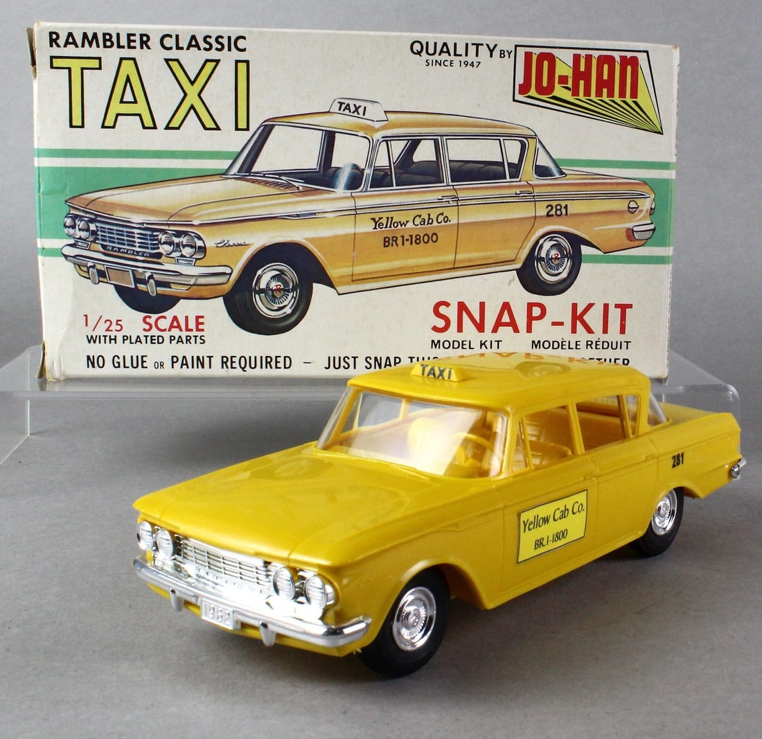 1962 Jo-Han Rambler Taxi Cab in Box Promo Model (1 of 5)