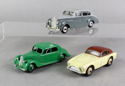 Dinky British Cars Rolls Royce, Riley, Aceca