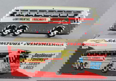 SE Japan Tin Continental Trailways Bus in Box