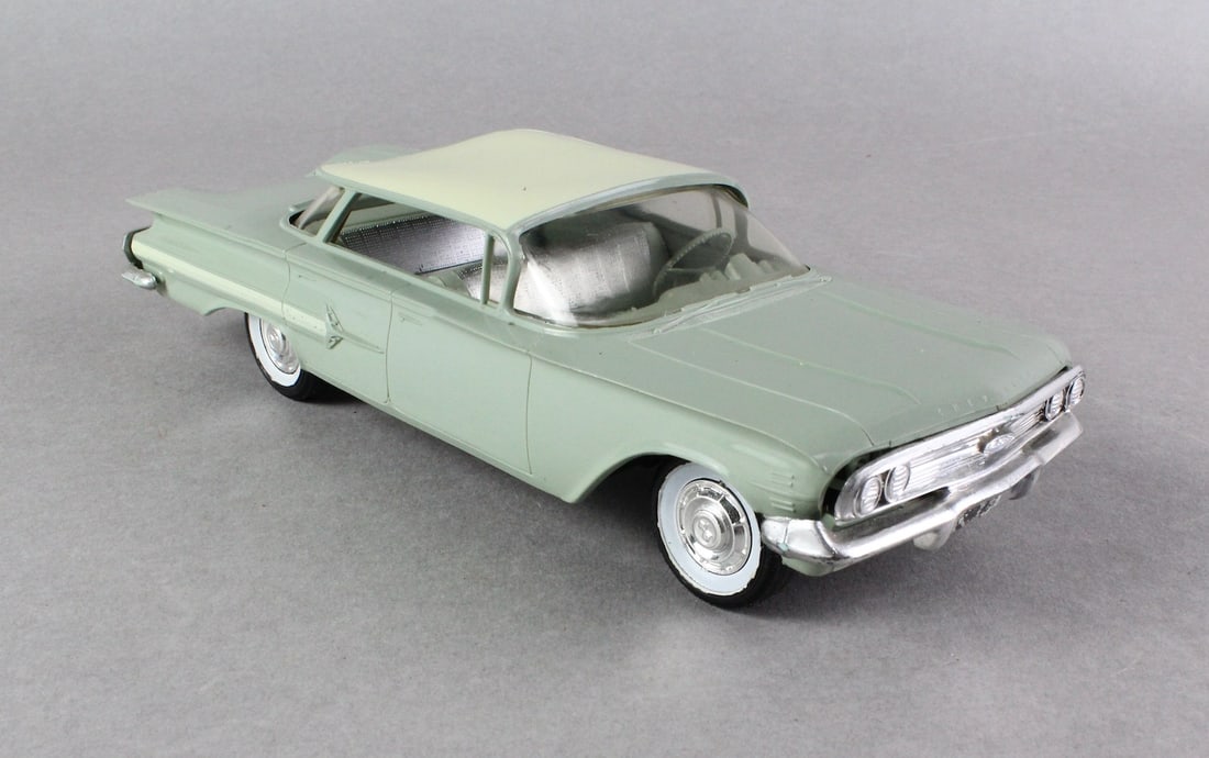 1960 Chevrolet Impala Hardtop Dealer Promo Car: 1960 Chevrolet Impala Hardtop Dealer Promo Car. Fine, minor warp at grill housing.