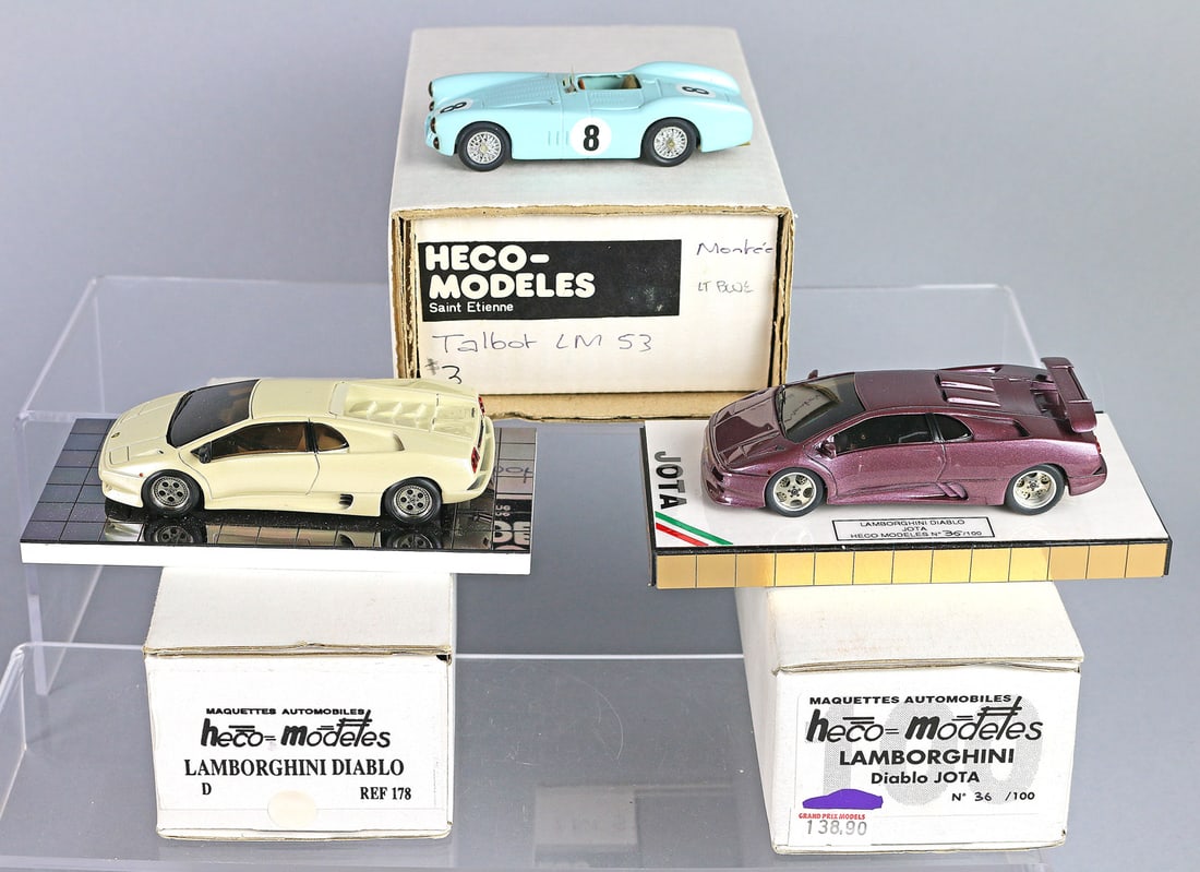 Heco Diecast Car Lot: Heco Diecast Car Lot, Lamborghini Diablo, Talbot LM53