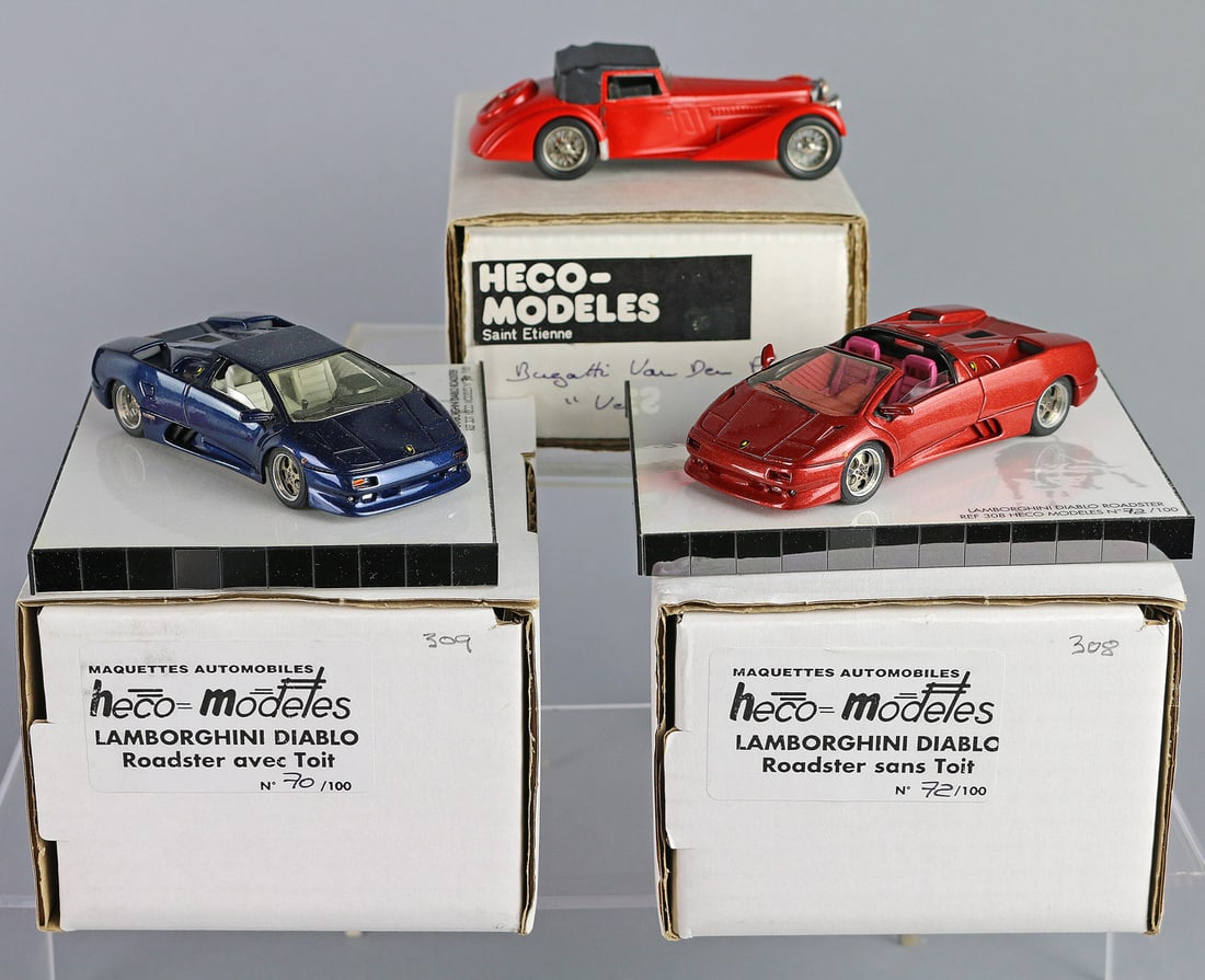 Heco Diecast Car Lot: Heco Diecast Car Lot, Lamborgini Diablo, Bugatti