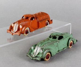 Hubley Streamlined Coupe and Tanker Truck